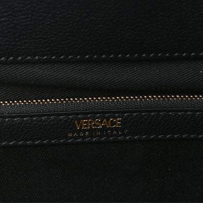 Versace Grained Calfskin Small La Medusa Tote Bag  Black 5 of 8