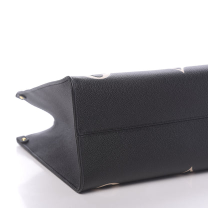 Louis Vuitton Empreinte Monogram Giant Onthego MM Black Beige 7 of 9