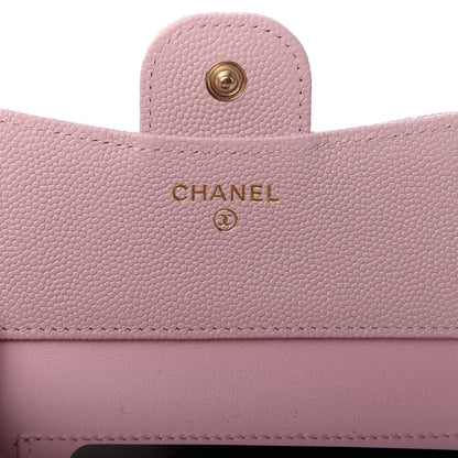 Chanel Caviar Quilted Compact Flap Wallet Light Pink 6 of 8