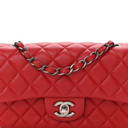Chanel Lambskin Quilted Mini Rectangular Flap Red 8 of 11