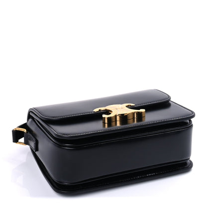 Celine Shiny Calfskin Teen Triomphe  Black 3 of 8