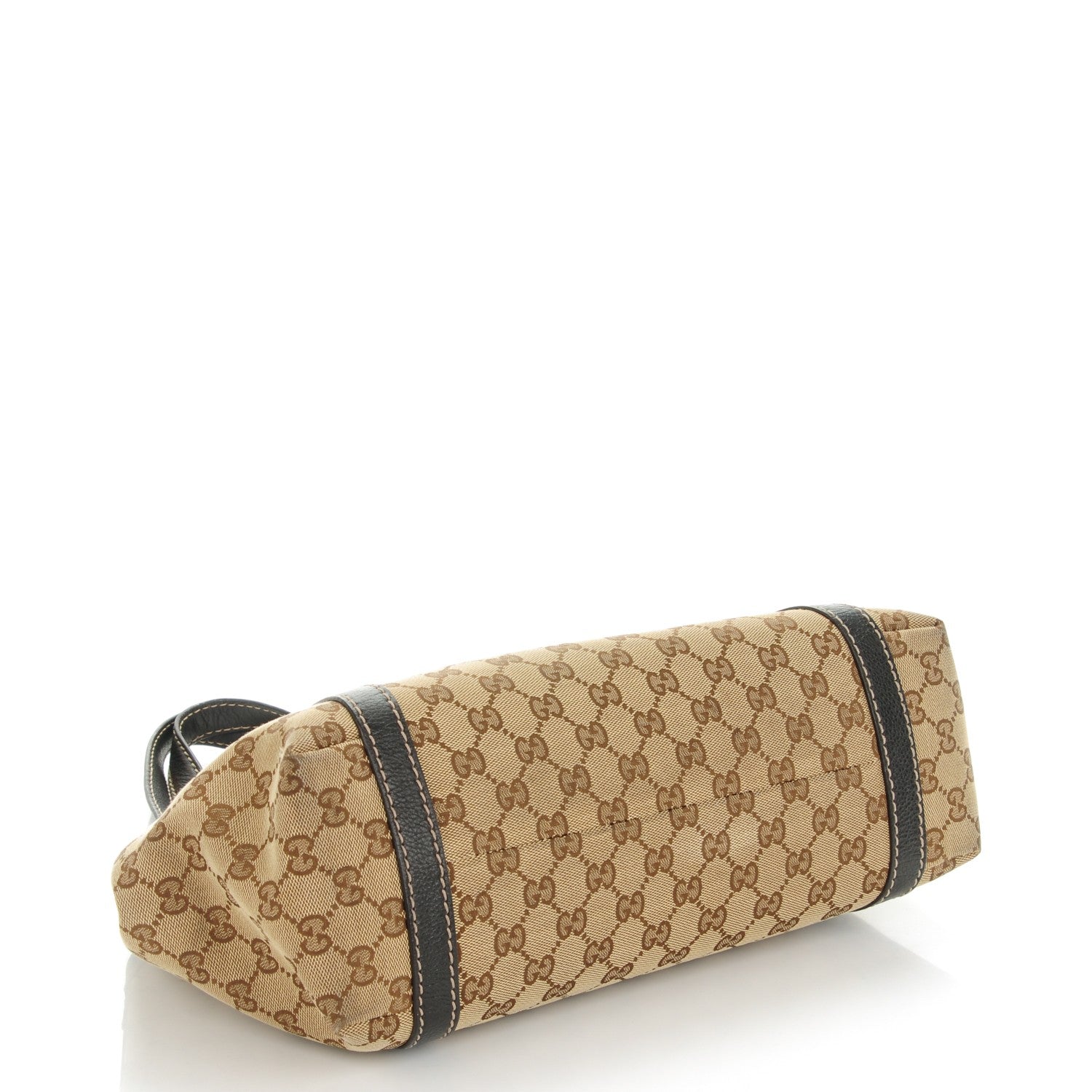 Gucci Monogram Medium New Ladies Web Tote Dark Brown 4 of 8