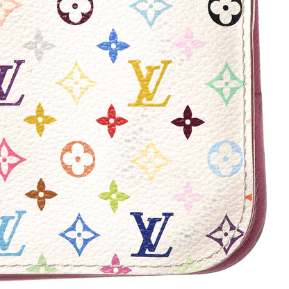 Louis Vuitton Monogram Multicolor Insolite Wallet White Litchi 9 of 11