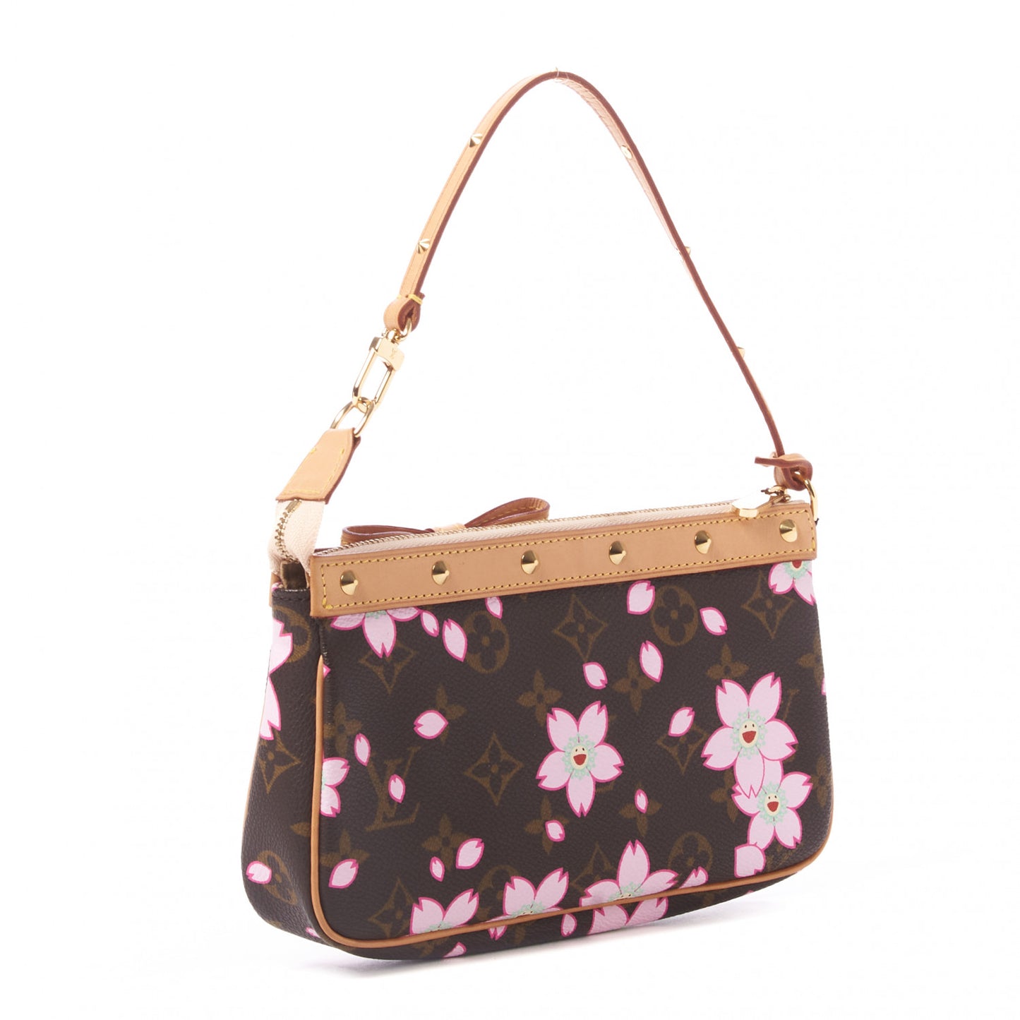 Monogram Cherry Blossom Pochette Accessories Brown
