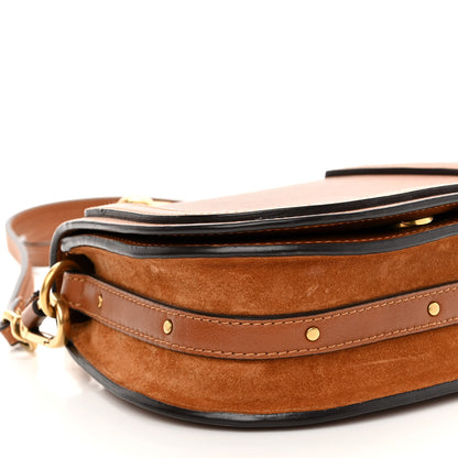 Chloe Calfskin Suede Small Nile Bracelet Bag Caramel 8 of 11