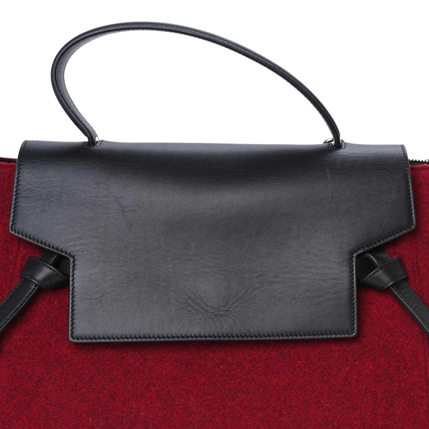 Celine Felt Smooth Calfskin Mini Belt Bag Red 6 of 7