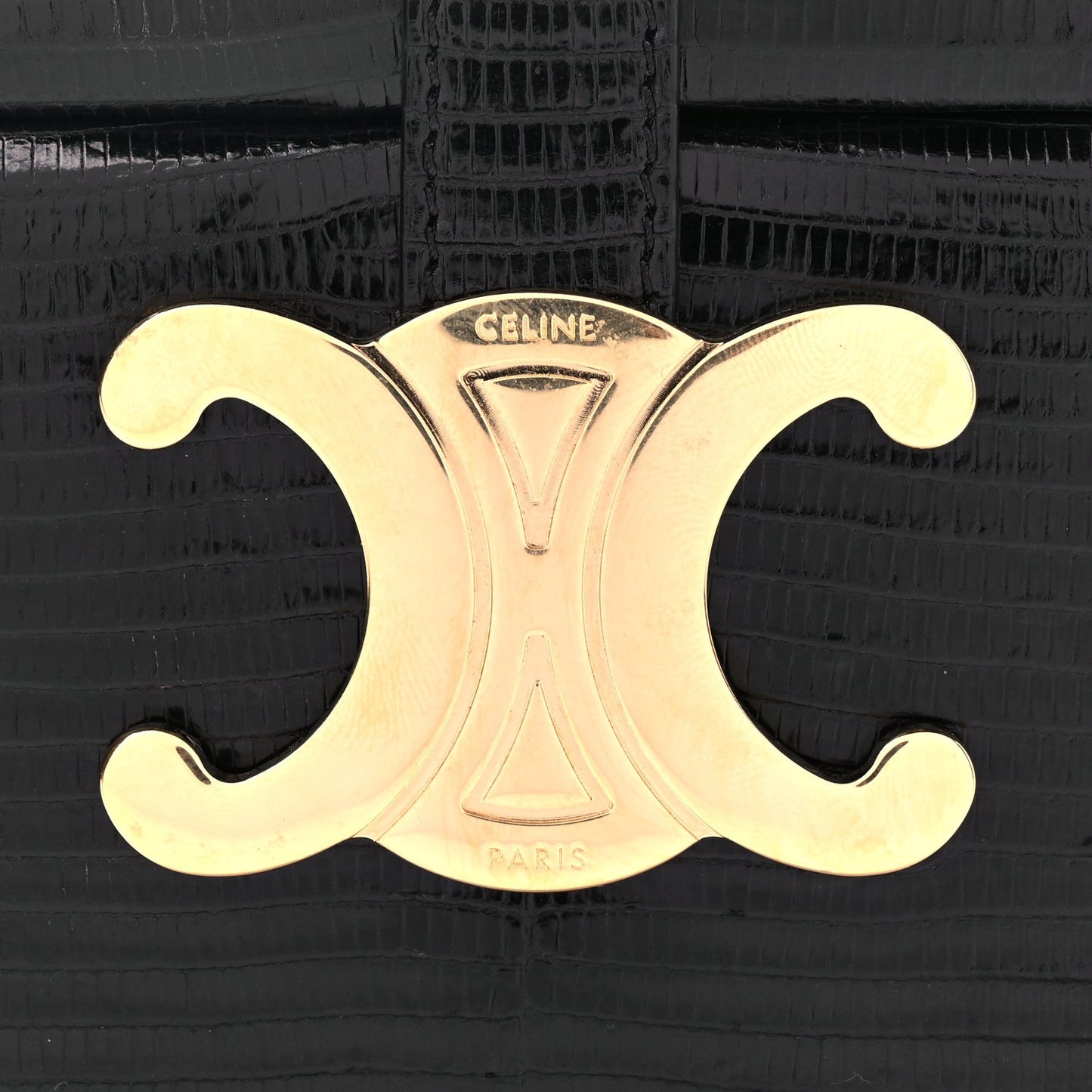 Lizard Round Box Triomphe Black