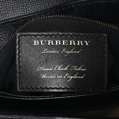 Burberry Derby Calfskin House Check Small Camberley Black 7 of 11