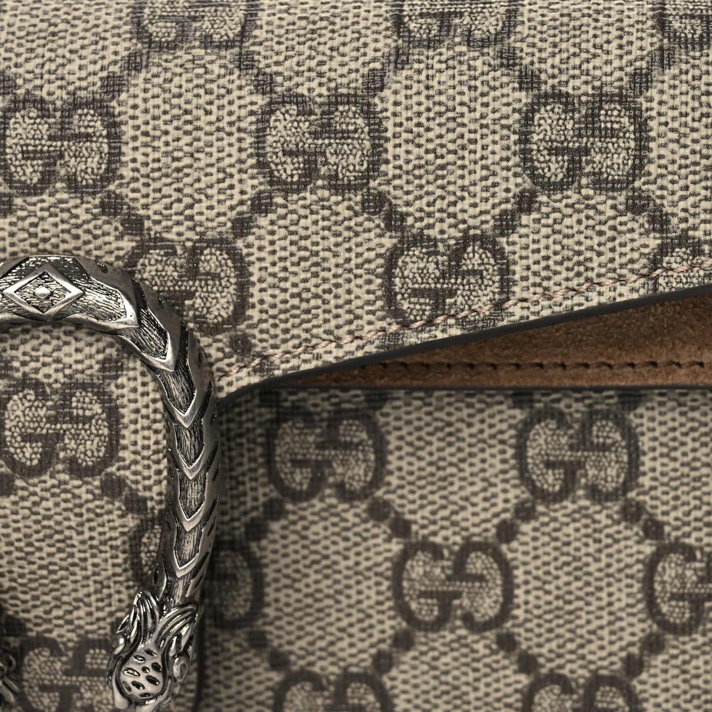GG Supreme Monogram Super Mini Dionysus Shoulder Bag Taupe