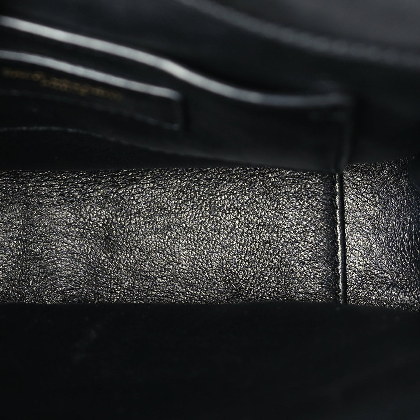 Lambskin Matelasse Chevron Monogram Small Sulpice Bag Black