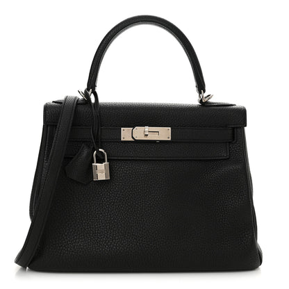 Hermes Togo Kelly Retourne 28 Black 1 of 16