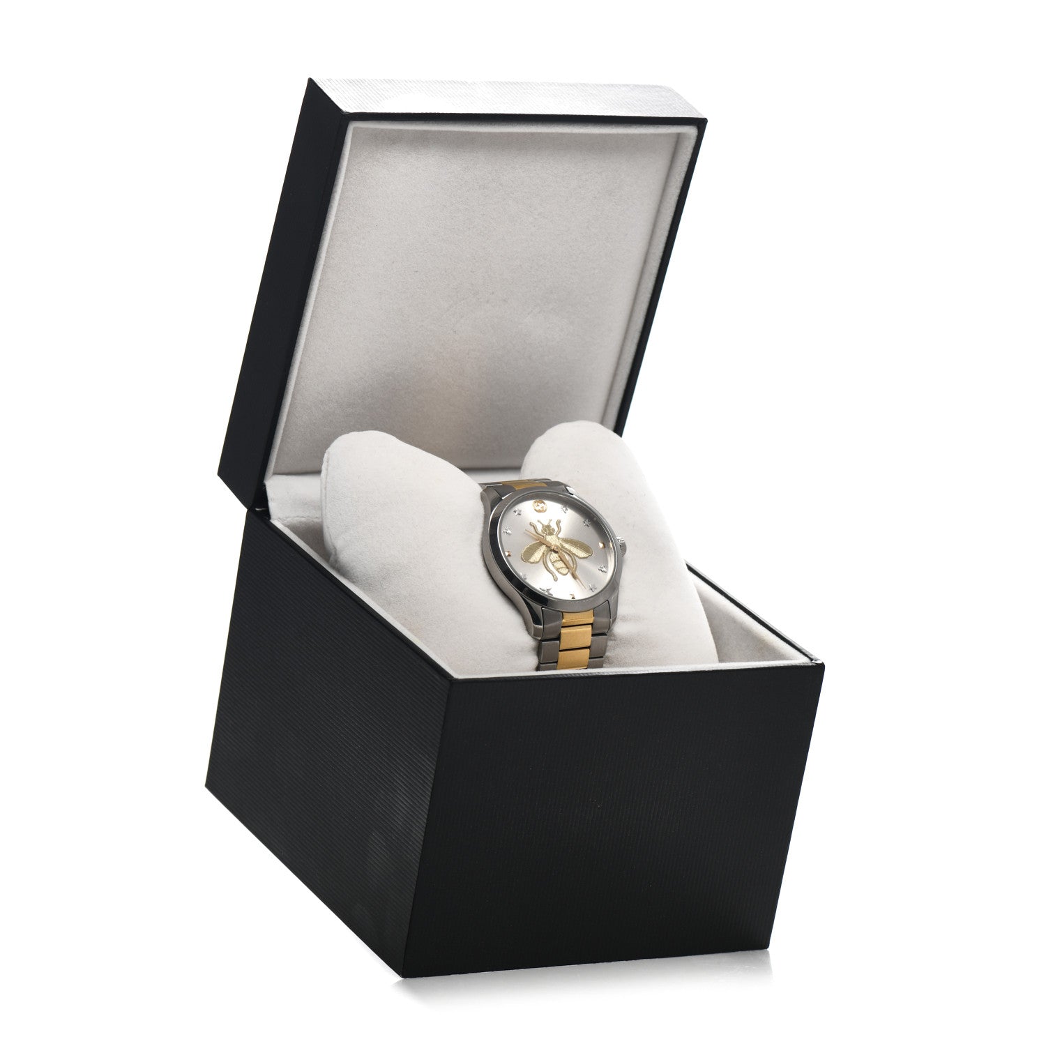 Gucci Stainless Steel 38mm G-Timeless Two Tone Bee Quartz Watch 5 of 5