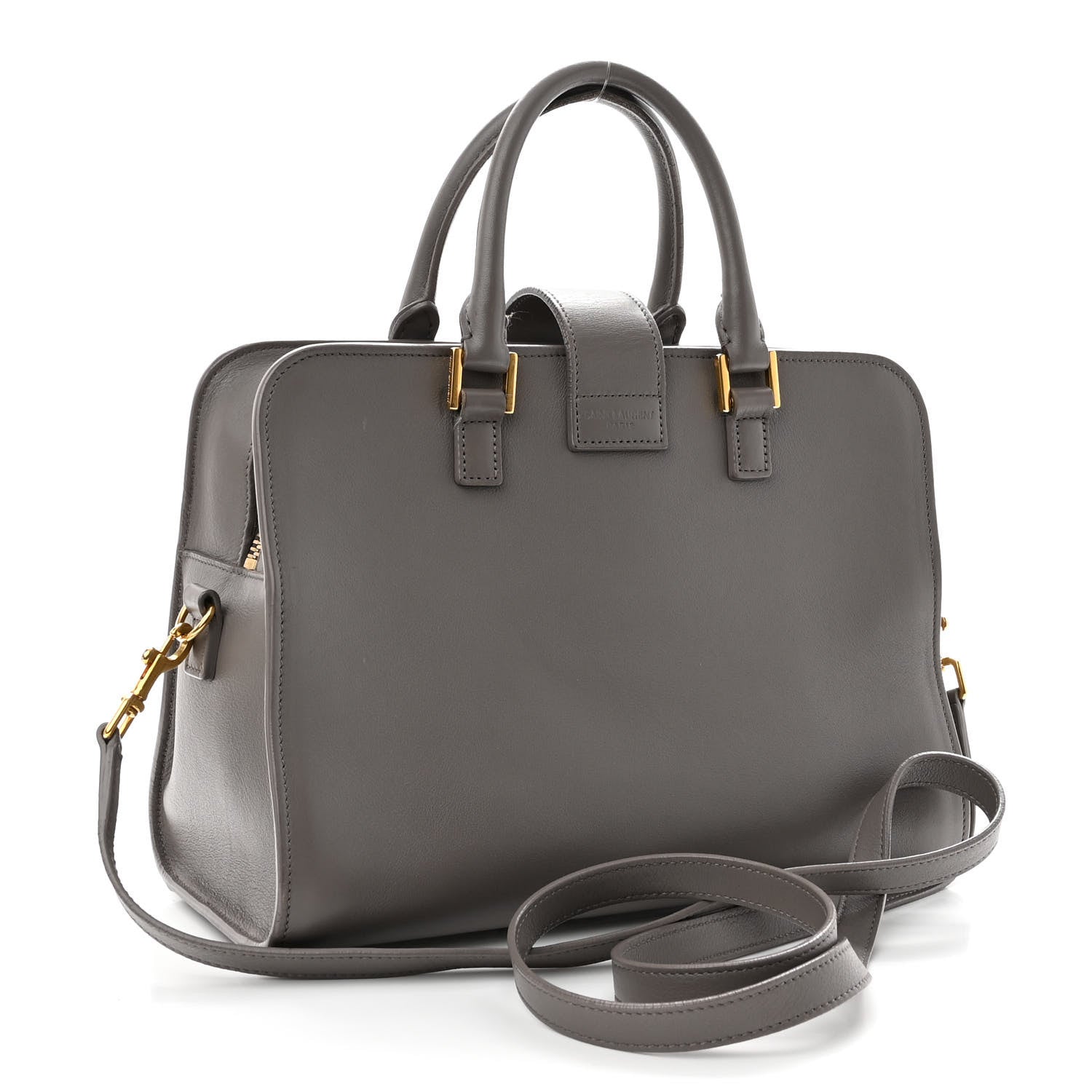 Saint Laurent Calfskin Monogram Baby Cabas Fog 3 of 10