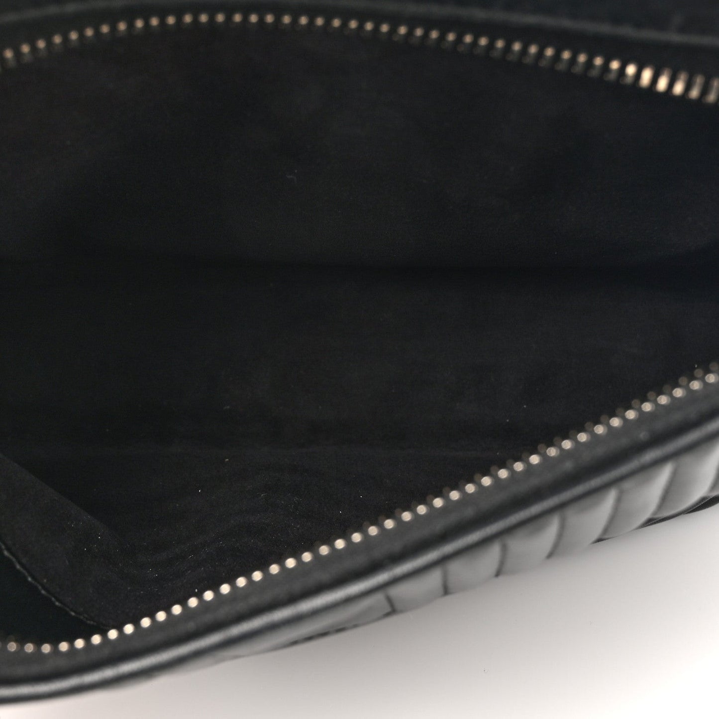 Shiny Nappa Trapuntata Chain Small DotCom Click Chain Satchel Black