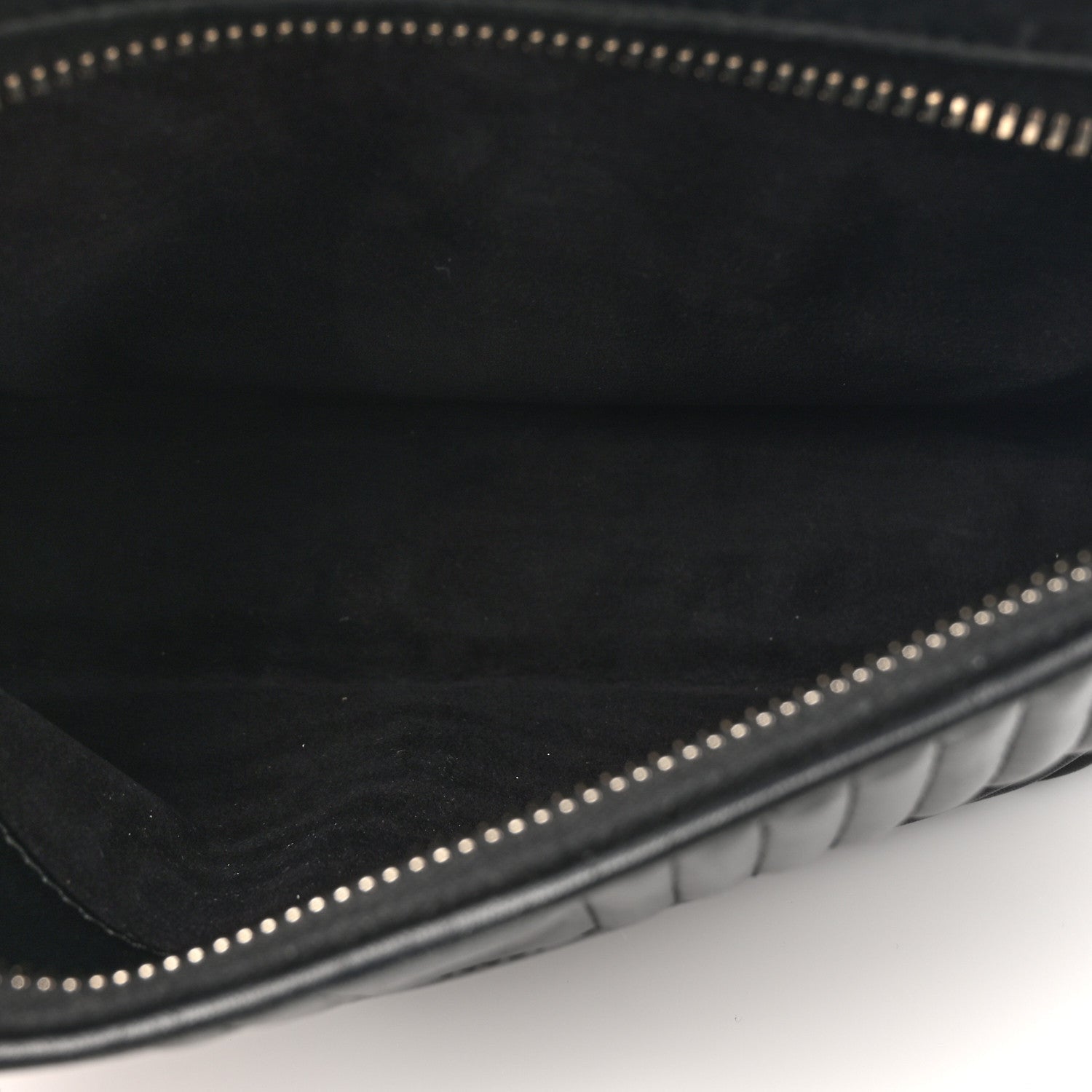 Fendi Shiny Nappa Trapuntata Chain Small DotCom Click Chain Satchel Black 6 of 7