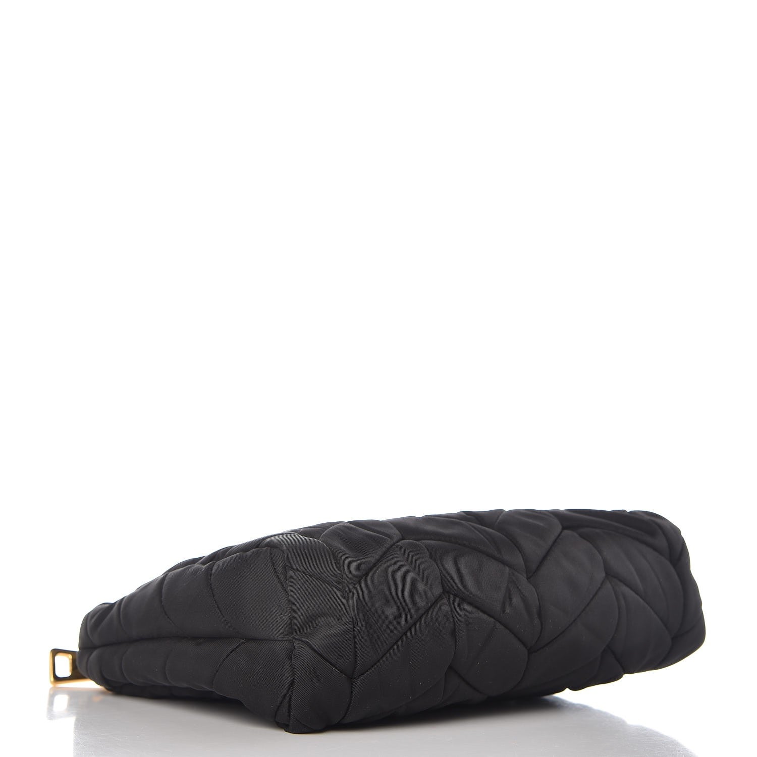 Prada Tessuto Nylon Chevron Quilted Wrislet Nero Black 4 of 8
