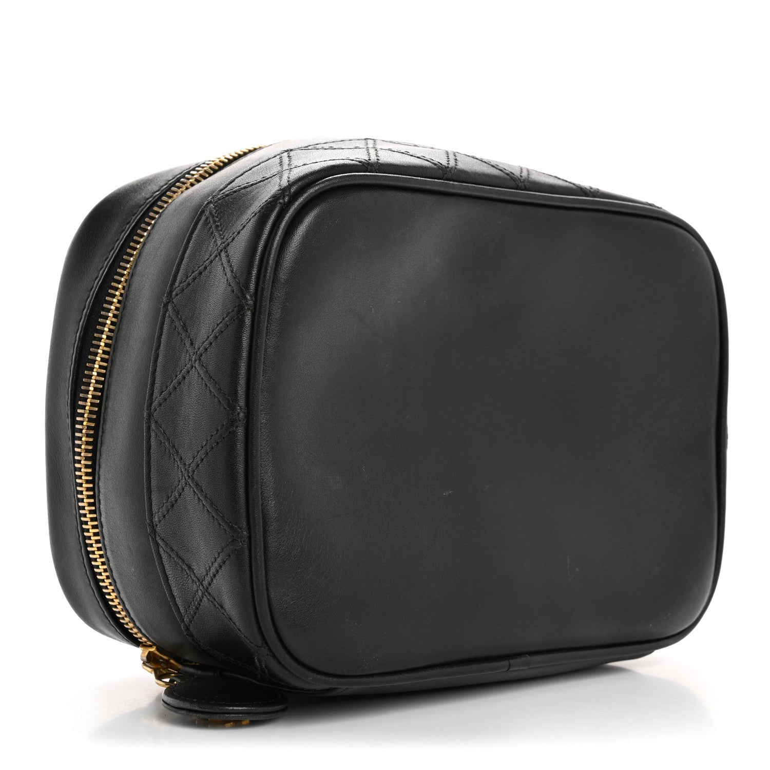 Chanel Lambskin Vanity Cosmetic Case Black 4 of 7