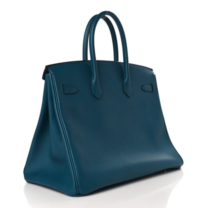 Hermes Epsom Birkin 35 Vert Bosphore 3 of 9
