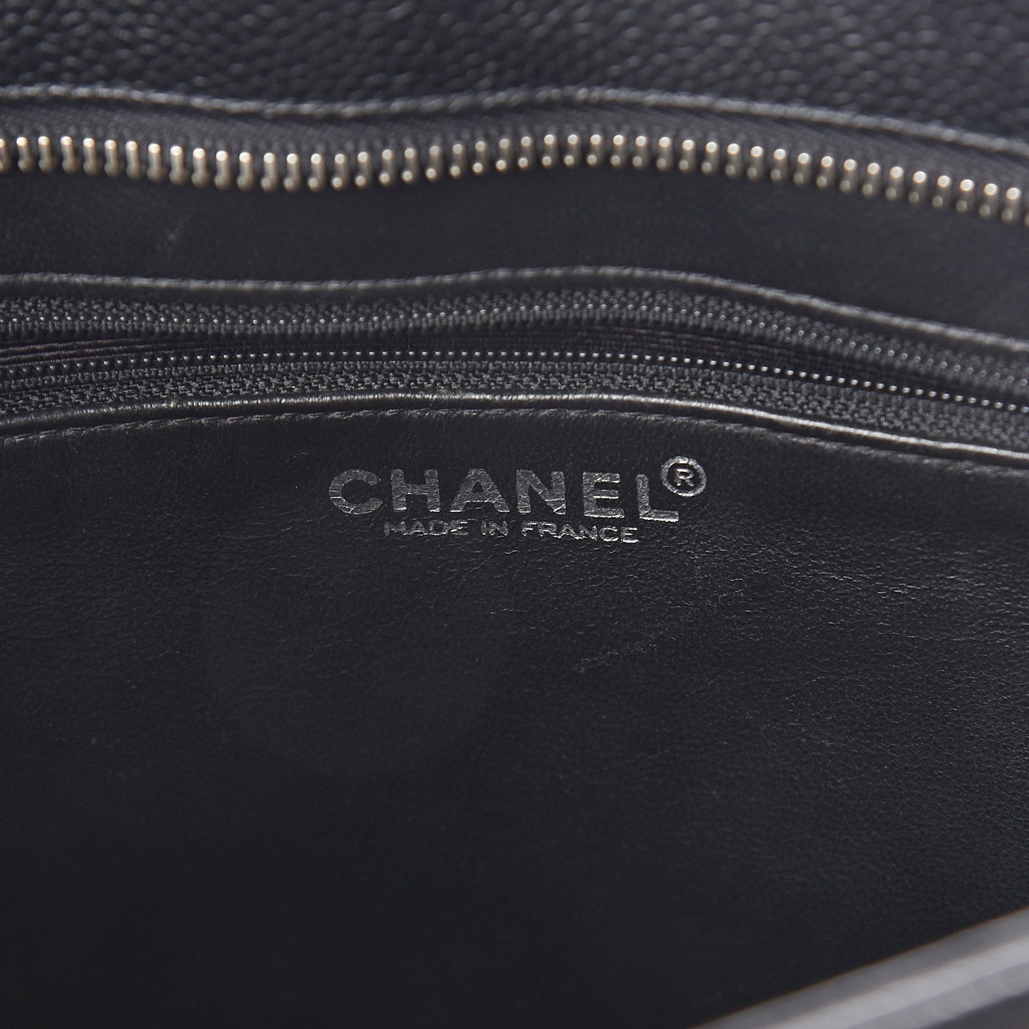 Caviar Quilted Medallion Tote Black
