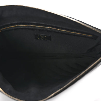 Chanel Caviar Quilted Large Cosmetic Case Black 5 of 6