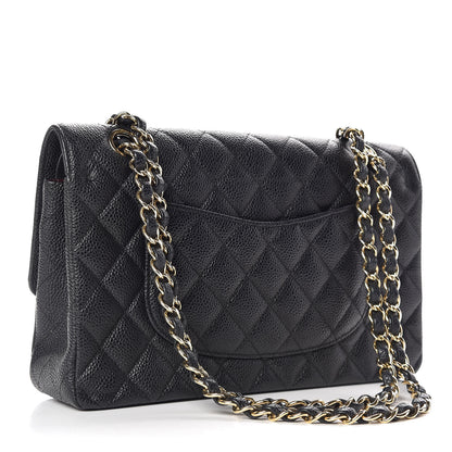 Chanel Caviar Quilted Medium Double Flap Black 3 of 11