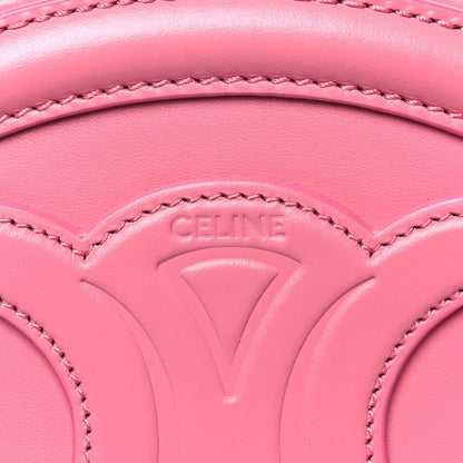 Celine Smooth Calfskin Cuir Triomphe Oval Purse Crossbody Lipstick 6 of 7