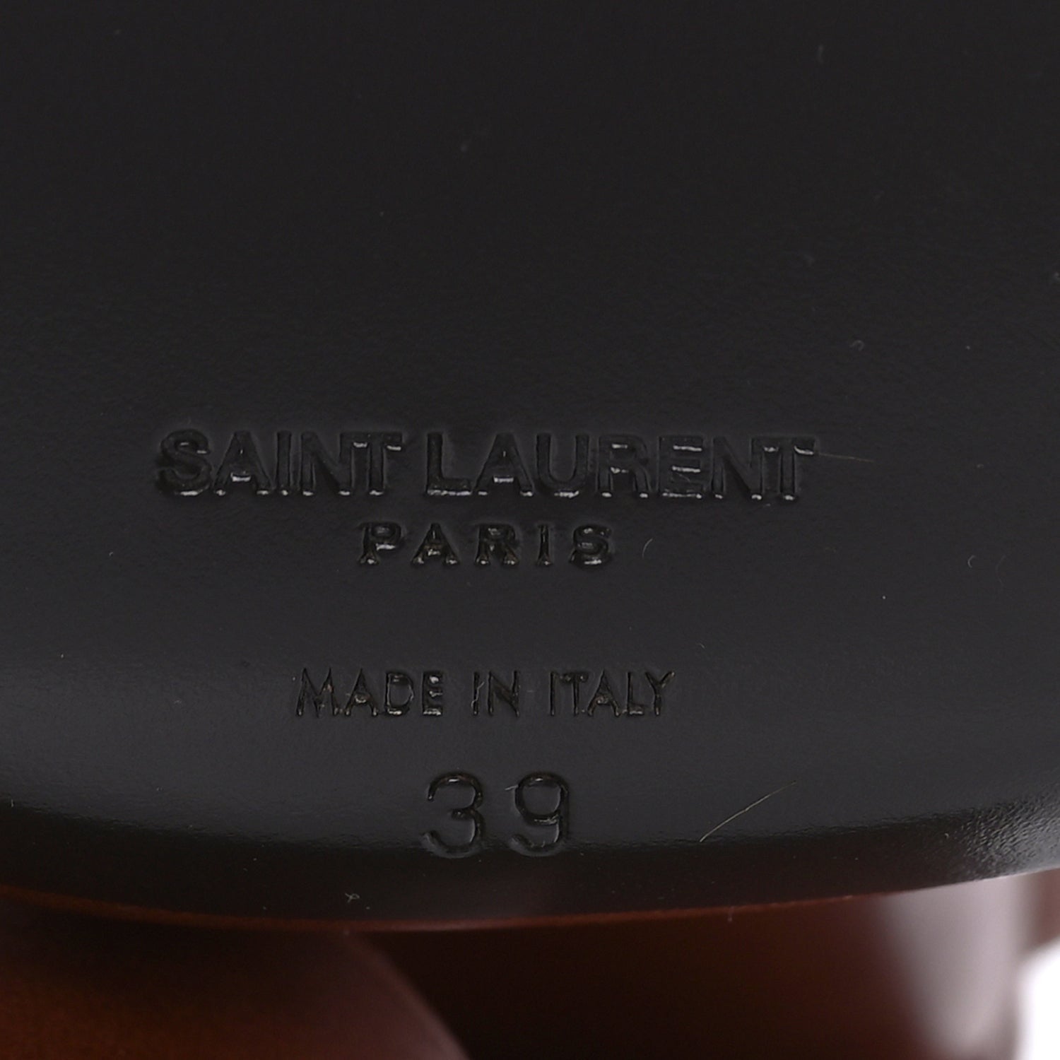 Saint Laurent Vendome Bianca 85 Platform Sandals 39 Cognac 7 of 7