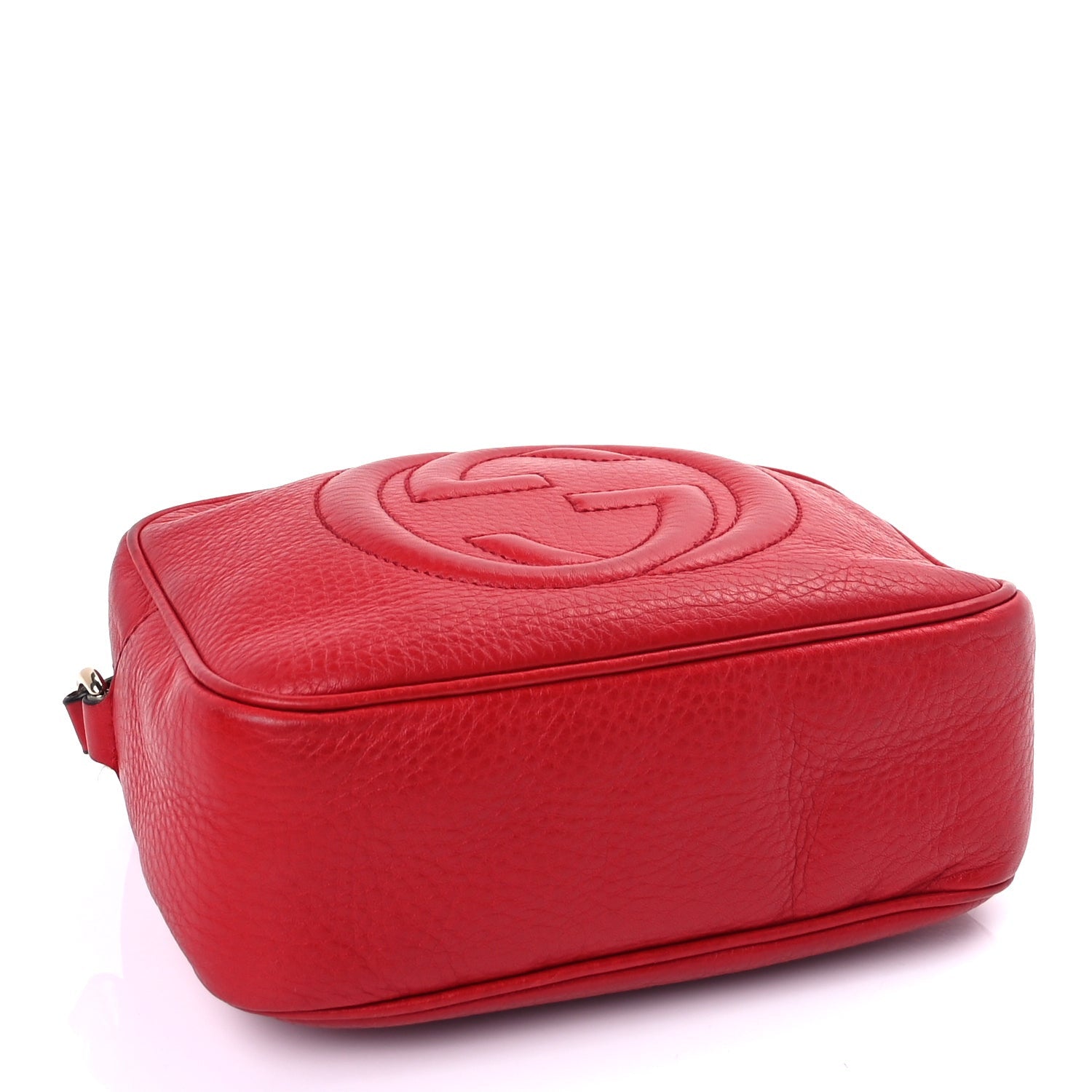 Louis Vuitton Pebbled Calfskin Small Soho Disco Bag Vibrant Red 3 of 8