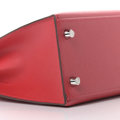Hermes Epsom Kelly Sellier 25 Rouge Casaque 9 of 11