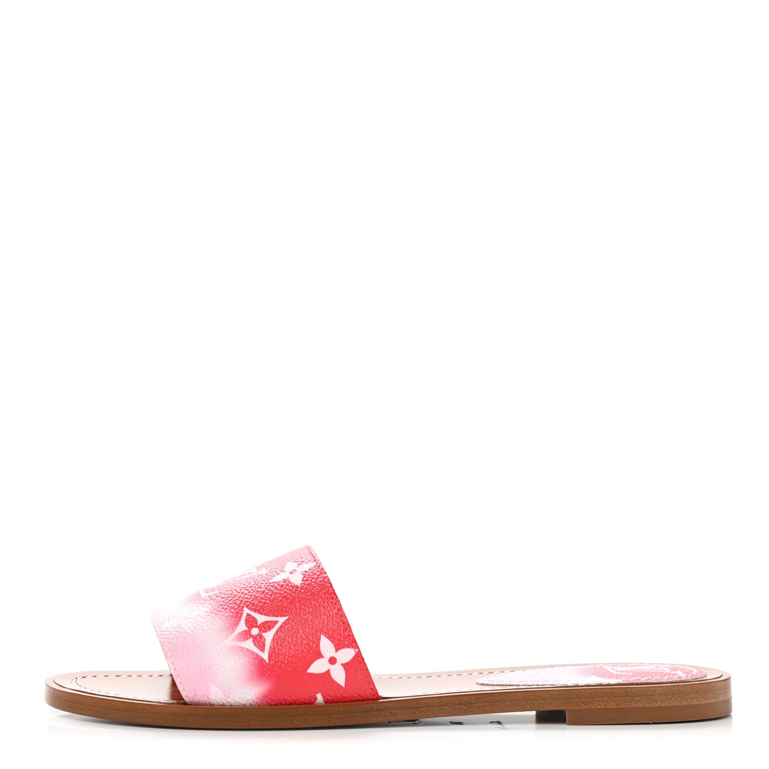 Louis Vuitton Monogram Escale Lock It Flat Mule 36 Rouge 1 of 9