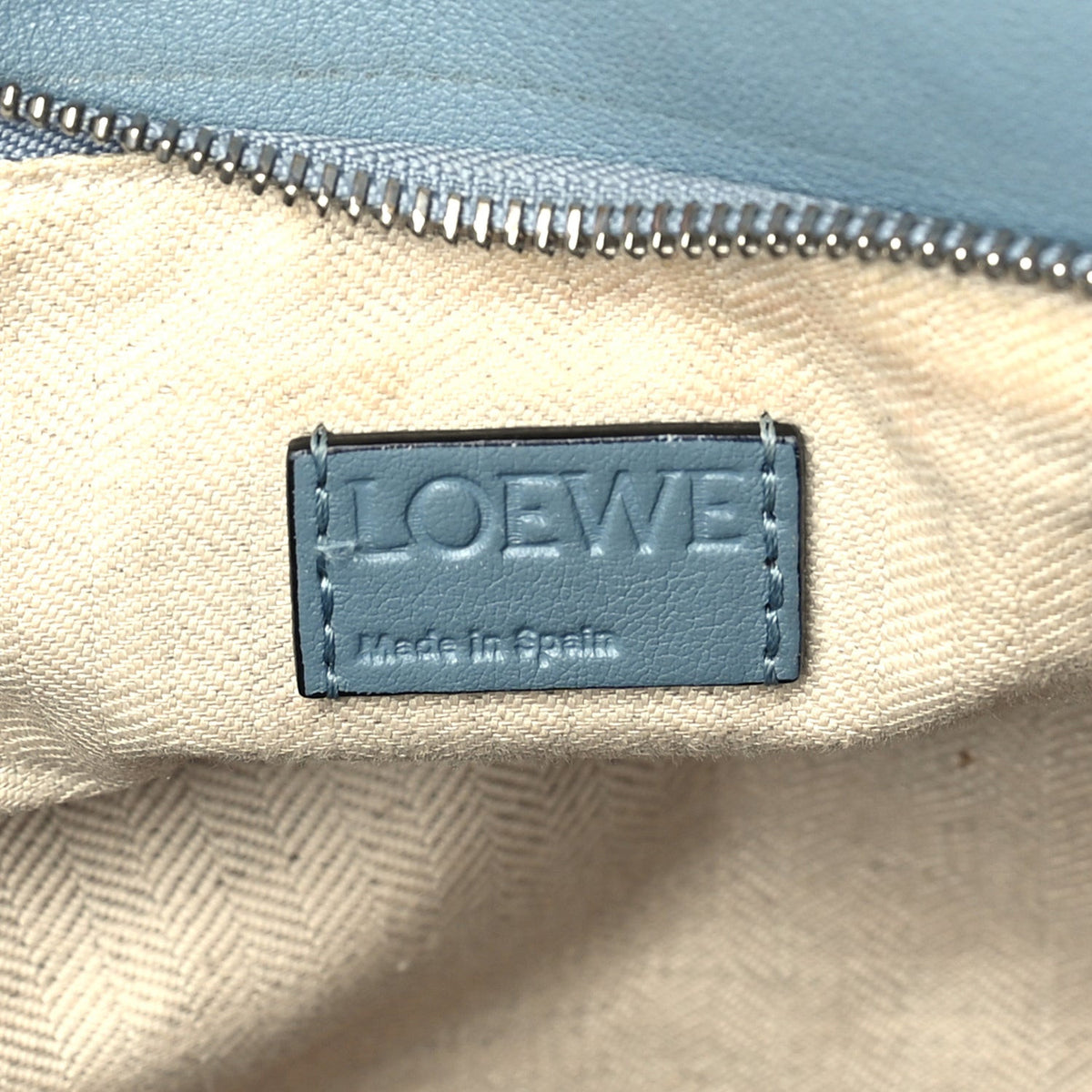 Loewe Calfskin Medium Puzzle Bag Blue 5 of 8