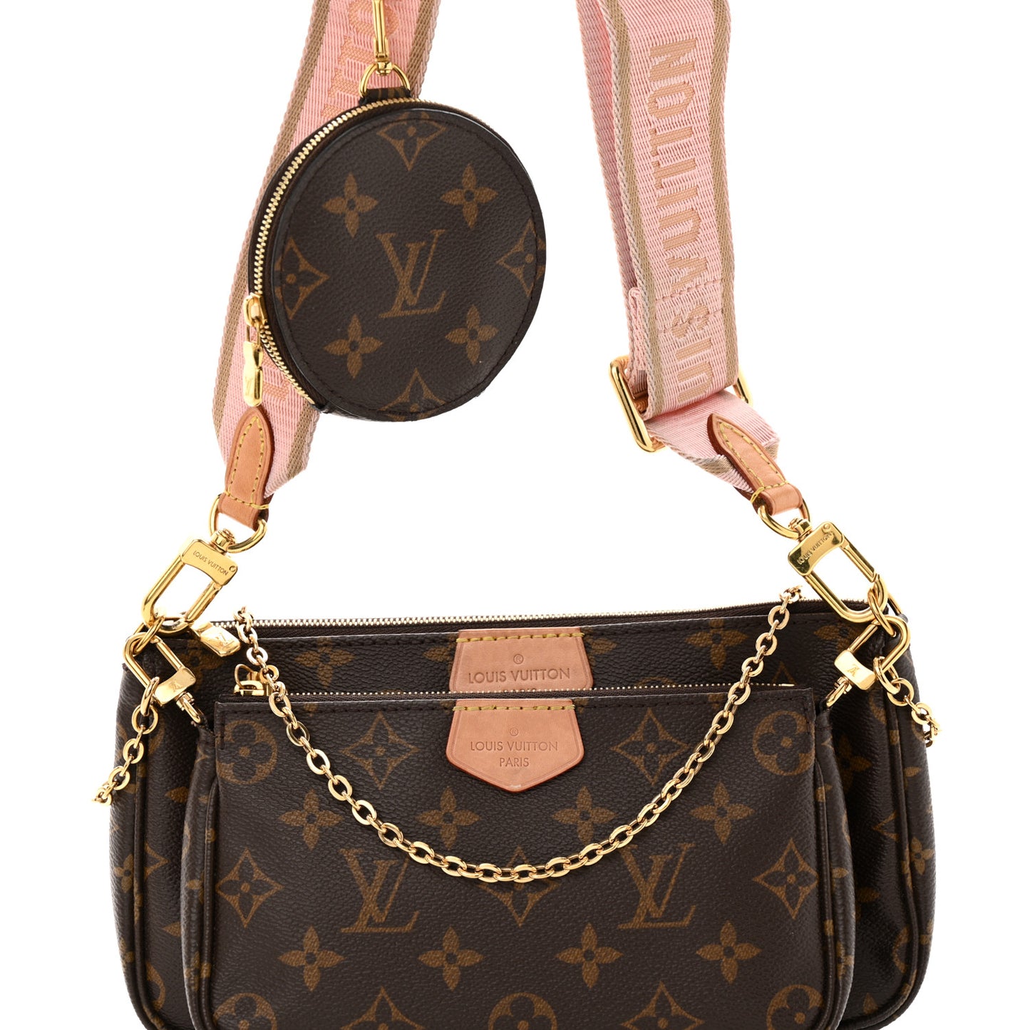 Monogram Multi Pochette Accessories Rose Clair