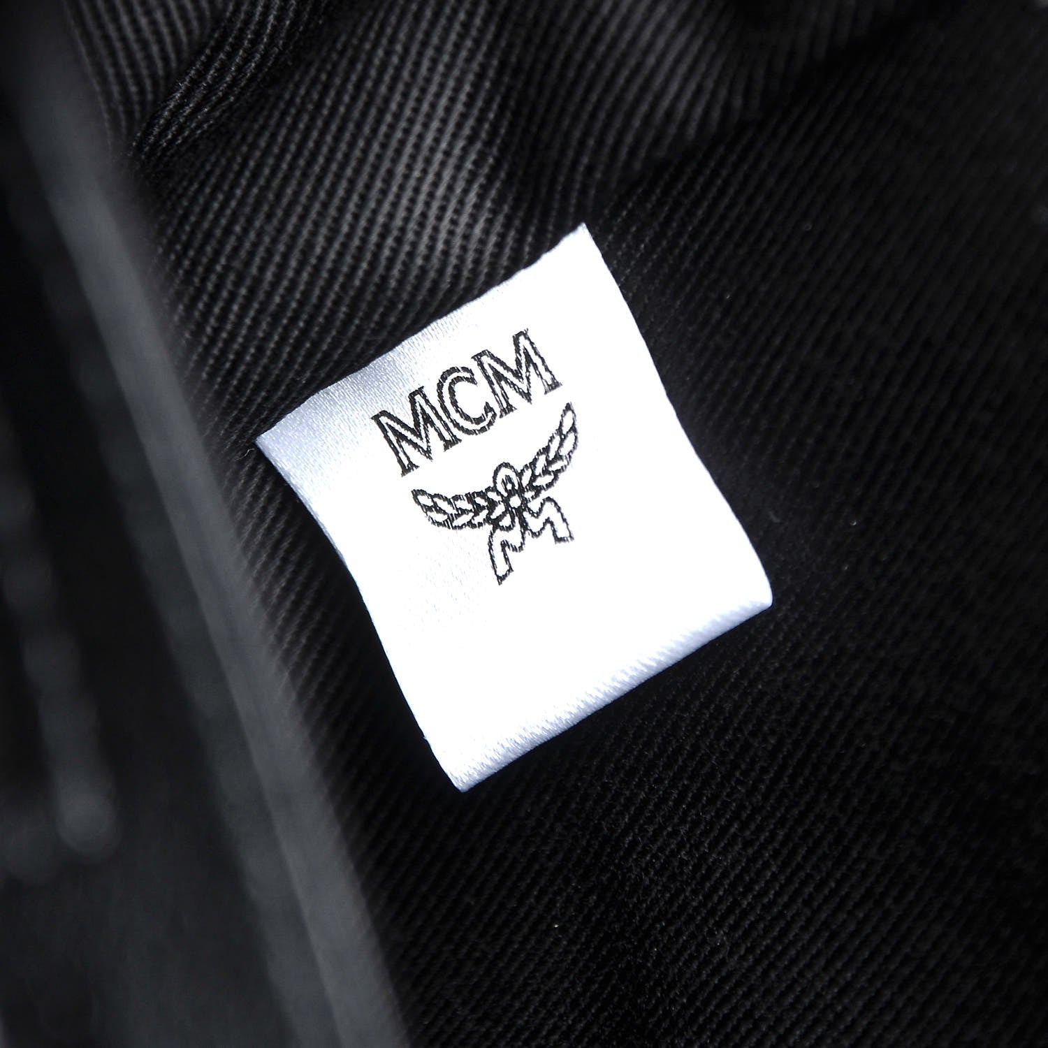 MCM Calfskin Ottomar Monogram Duke Backpack Black 9 of 14