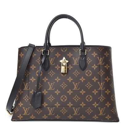 Louis Vuitton Monogram Flower Tote Black 2 of 10