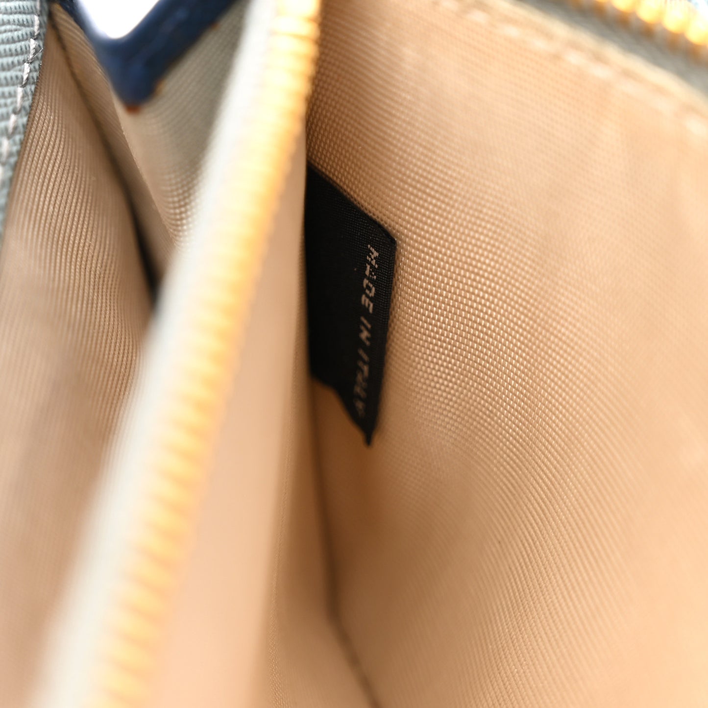 Saffiano Metal Continental Flap Wallet Bleuette Lago White