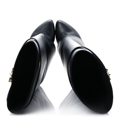 Givenchy Calfskin Shark Lock Pant Boots 38.5 Black 2 of 7