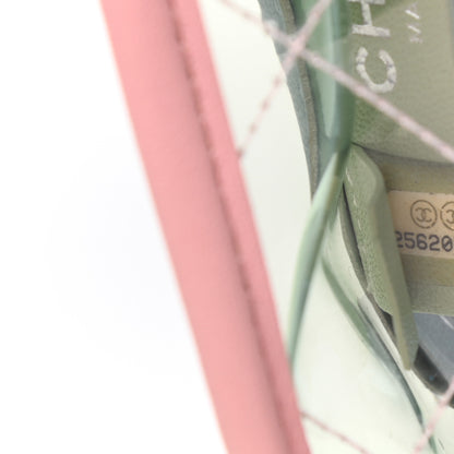 Chanel Lambskin PVC Quilted Medium Coco Splash Flap Blue Green 8 of 11