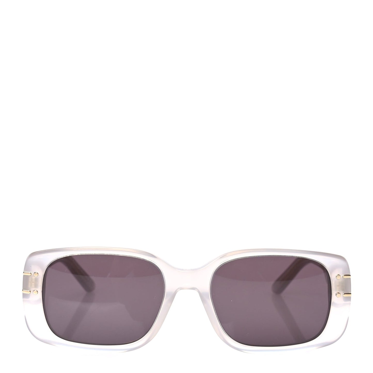Diorsignature Rectangular Sunglasses Beige Smoke