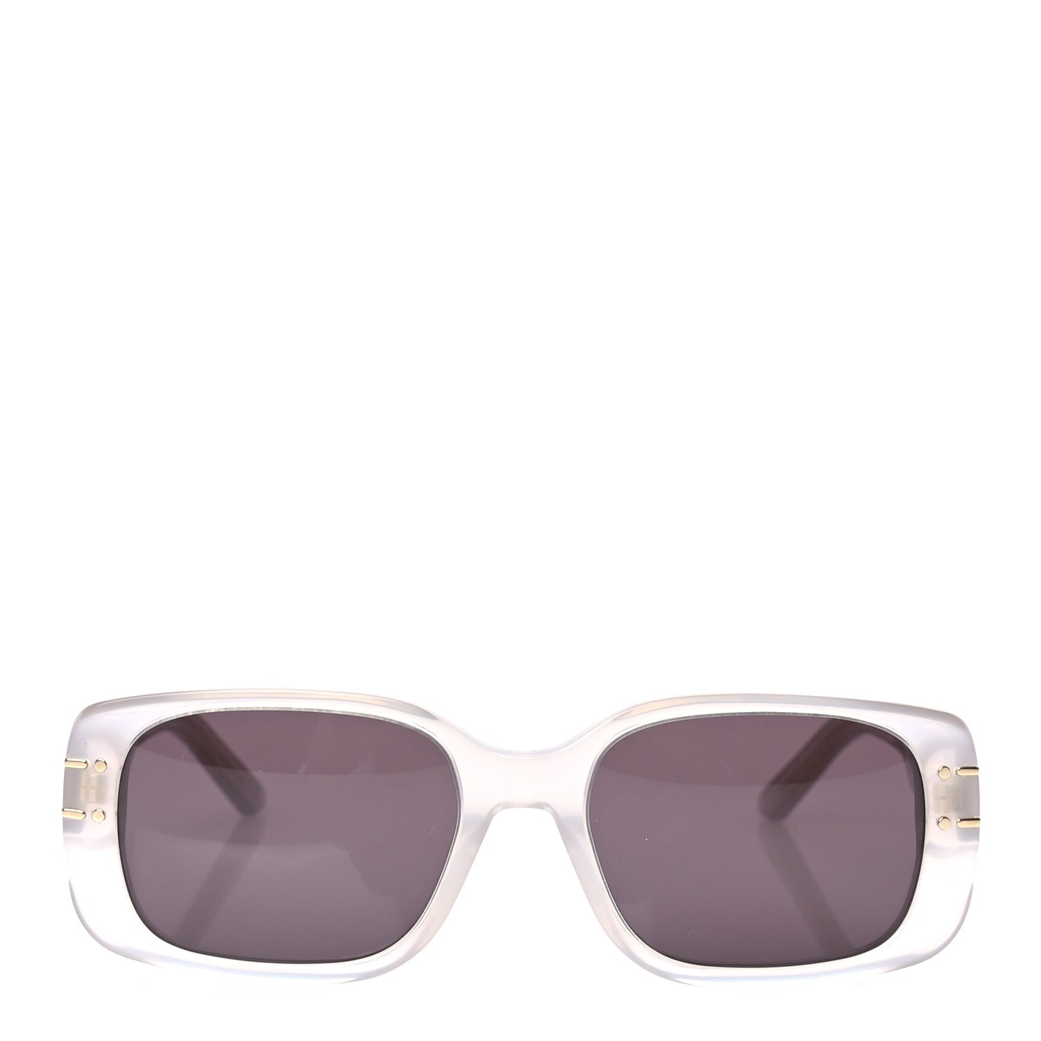 Christian Dior Diorsignature Rectangular Sunglasses Beige Smoke 2 of 7