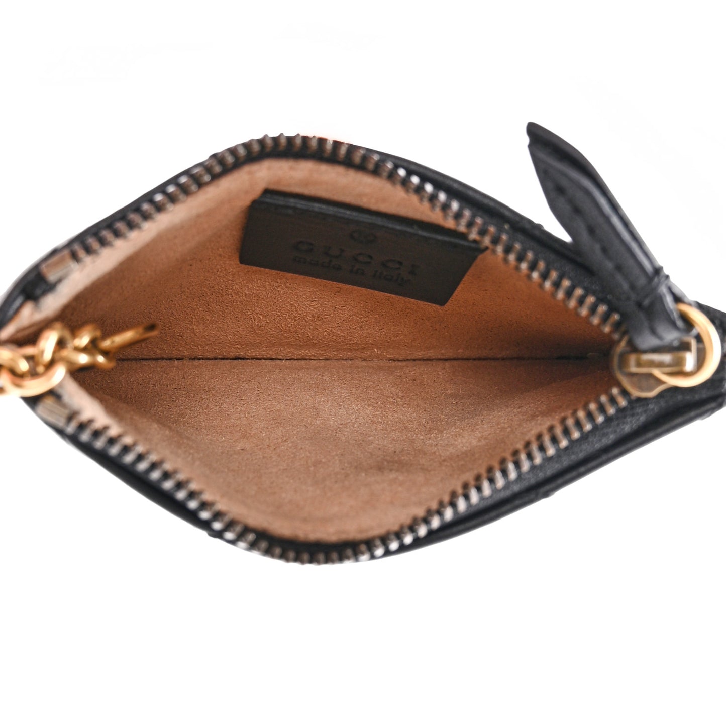 Calfskin Matelasse GG Marmont Key Case Black
