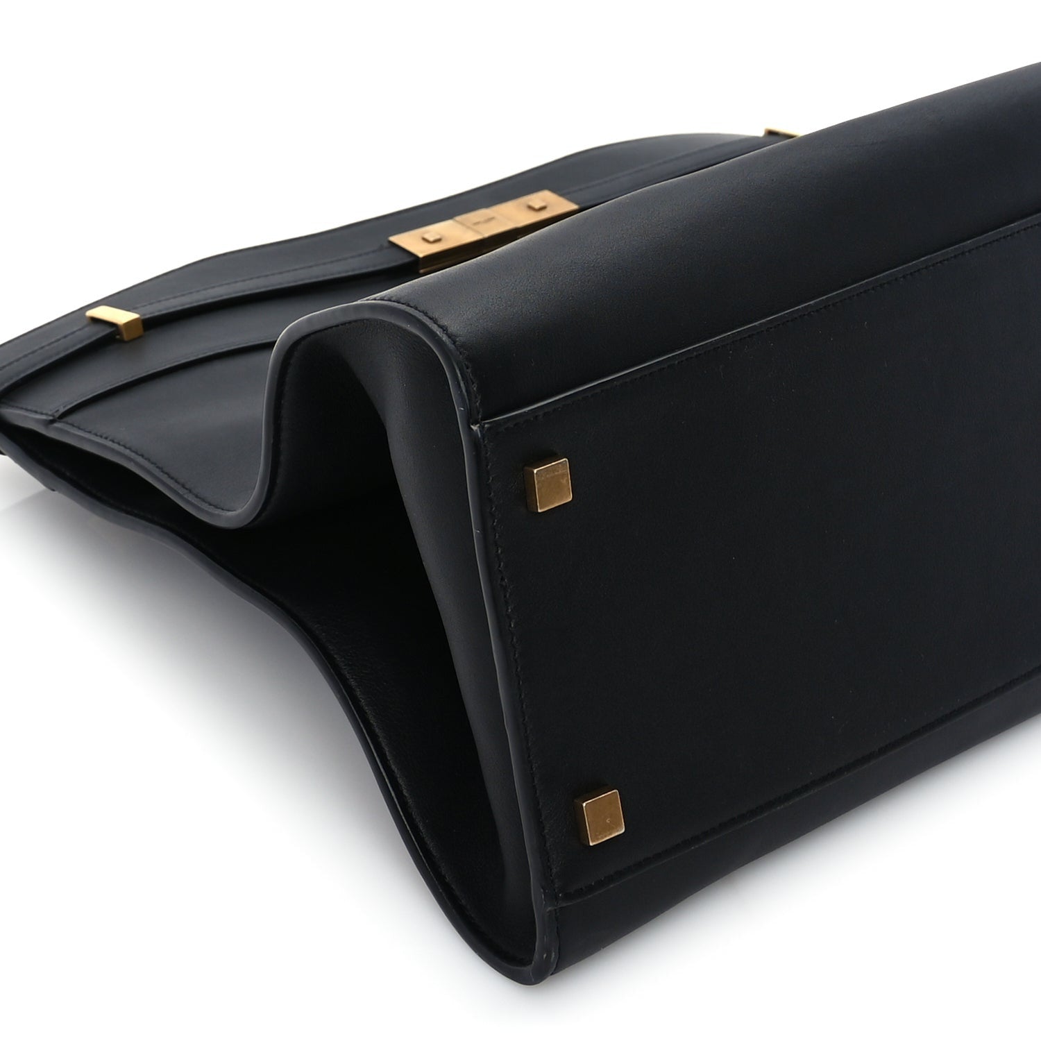 Saint Laurent Calfskin Medium Manhattan Shopper Tote  Black 7 of 8