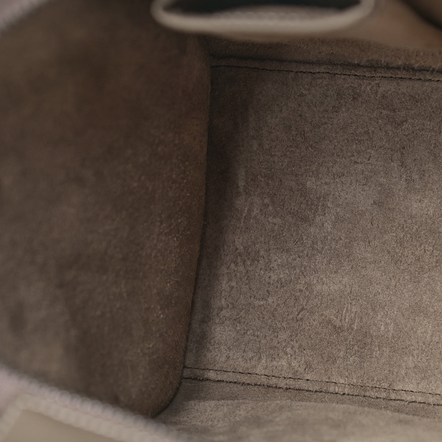 Celine Drummed Calfskin Micro Luggage Souris 11 of 11