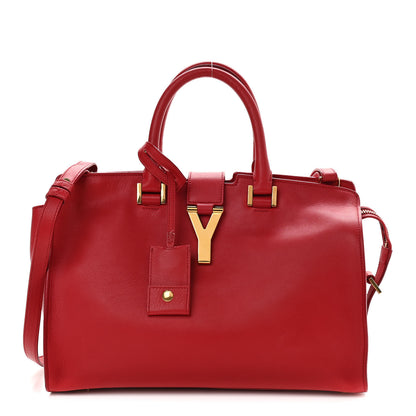 Saint Laurent Calfskin Small Classic Y Cabas Red 1 of 19