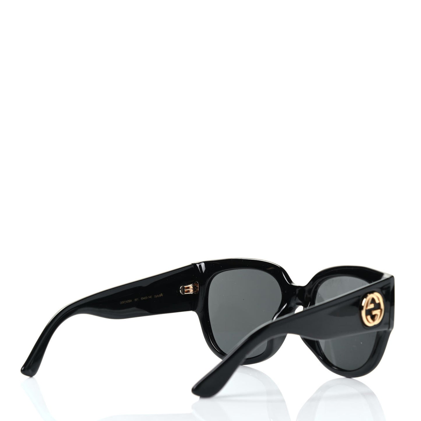 Acetate Square Frame Sunglasses GG0142SA Black