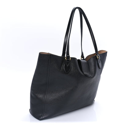 Gucci New Sakai Calfskin Lux Medium Dahlia Tote Black 2 of 7