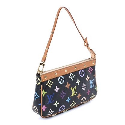 Louis Vuitton Monogram Multicolor Pochette Accessories  Black 2 of 7