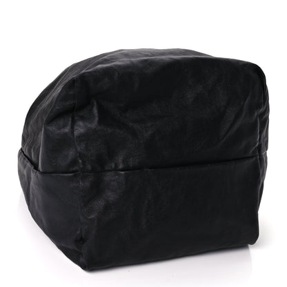Saint Laurent Smooth Calfskin Teddy Drawstring Bag Black 4 of 10