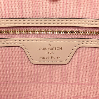 Louis Vuitton Damier Azur Braided Neverfull MM Pink 6 of 9
