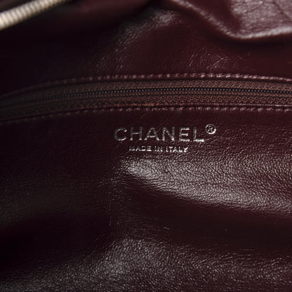 Chanel Caviar Quilted CC Timeless Bowler Burgundy 14 of 16