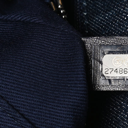 Chanel Denim Quilted Small Coco Handle Flap Blue 7 of 13